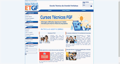 Desktop Screenshot of etgf.edu.br